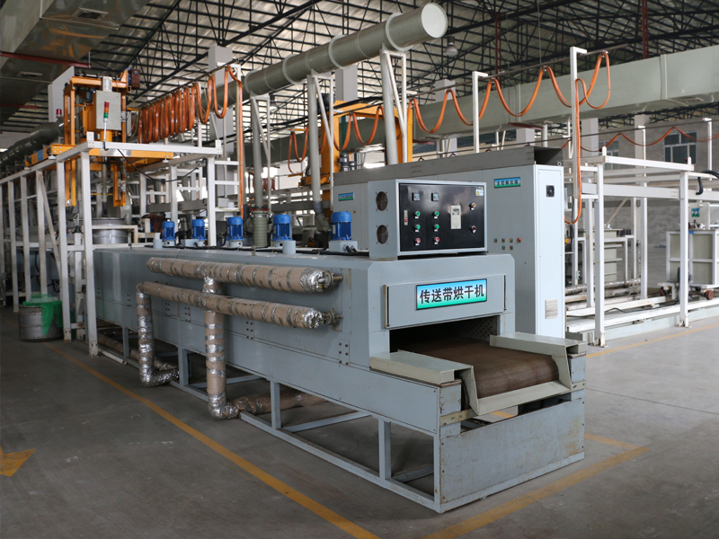 Automatic rack plating barrel plating line